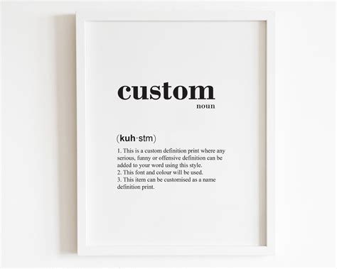 Dictionary Meaning Of Custom-Made