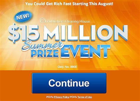Your PCH Schedule New Sweepstakes for August