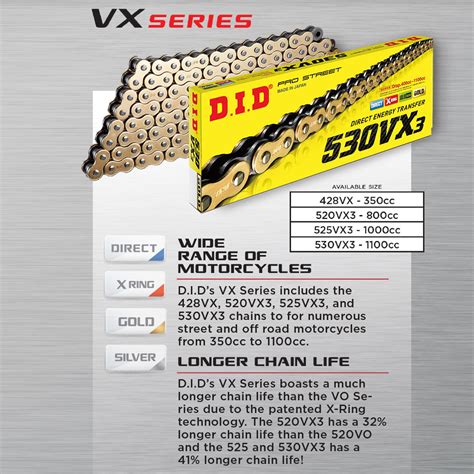Did 530Vx3 X-Ring Chain
