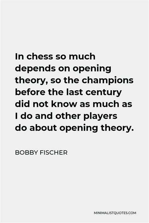 did bobby fischer use theory