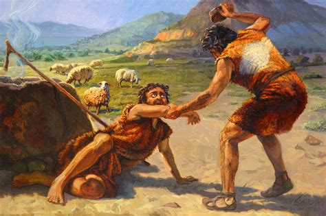 did cain killed abel with a rock