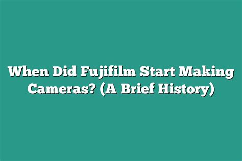 did fujitsu make cameras