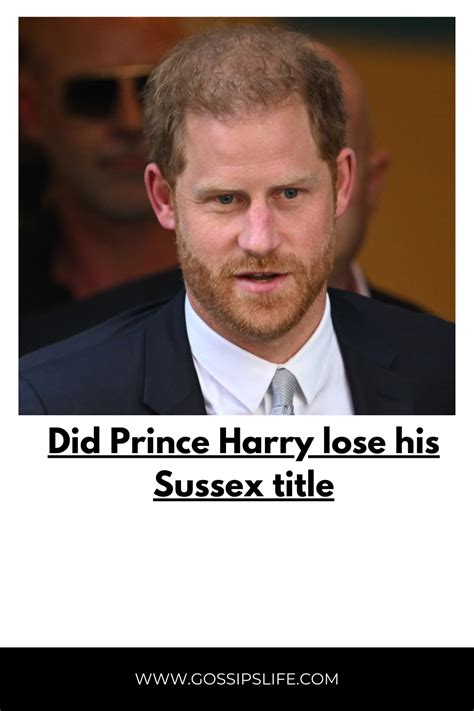 did harry lose his prince title