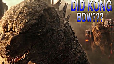 did kong bow to godzilla