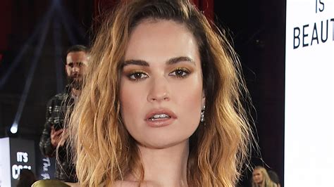 did lily james get implants