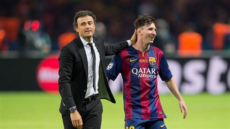 did luis enrique manage barcelona with messi