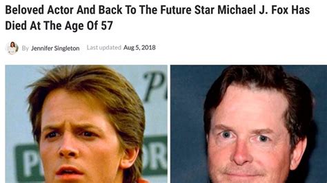 did michael j. fox die today