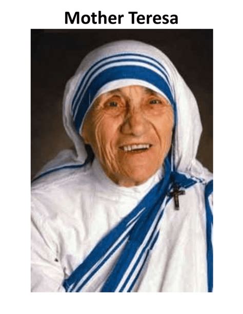 did mother teresa grow up poor