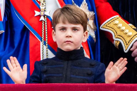 did prince louis leave the coronation