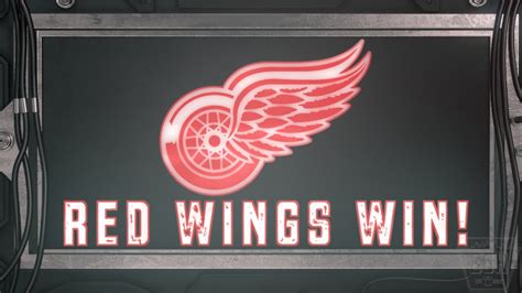 did the detroit red wings win today
