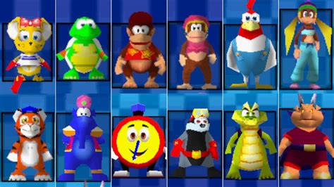 diddy kong racing unlockable characters