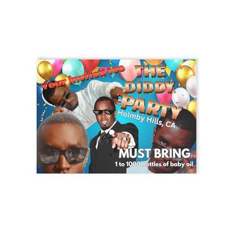 Diddy Party Invitation
