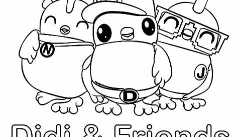 Printable Didi And Friends Coloring Pages - Thekidsworksheet
