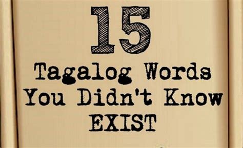 didn't exist in tagalog