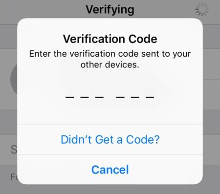didn't get a verification code