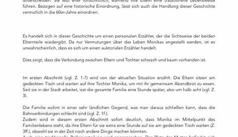 Bichsel, Peter - Die Tochter - Textbeschreibung # - Hausarbeiten.de