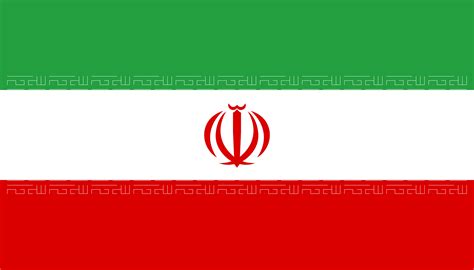 die flagge von iran