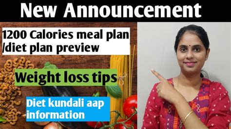 New announcement 1200 calorie diet preview Diet kundali app