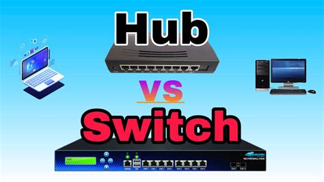 Switch vs Hub Comparison » NetworkUstad