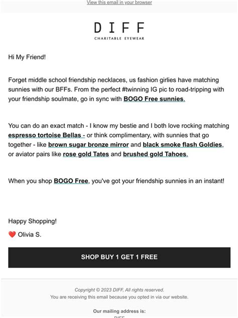 Diff Eyewear Bogo Code