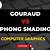 difference between gouraud and phong shading in computer graphics