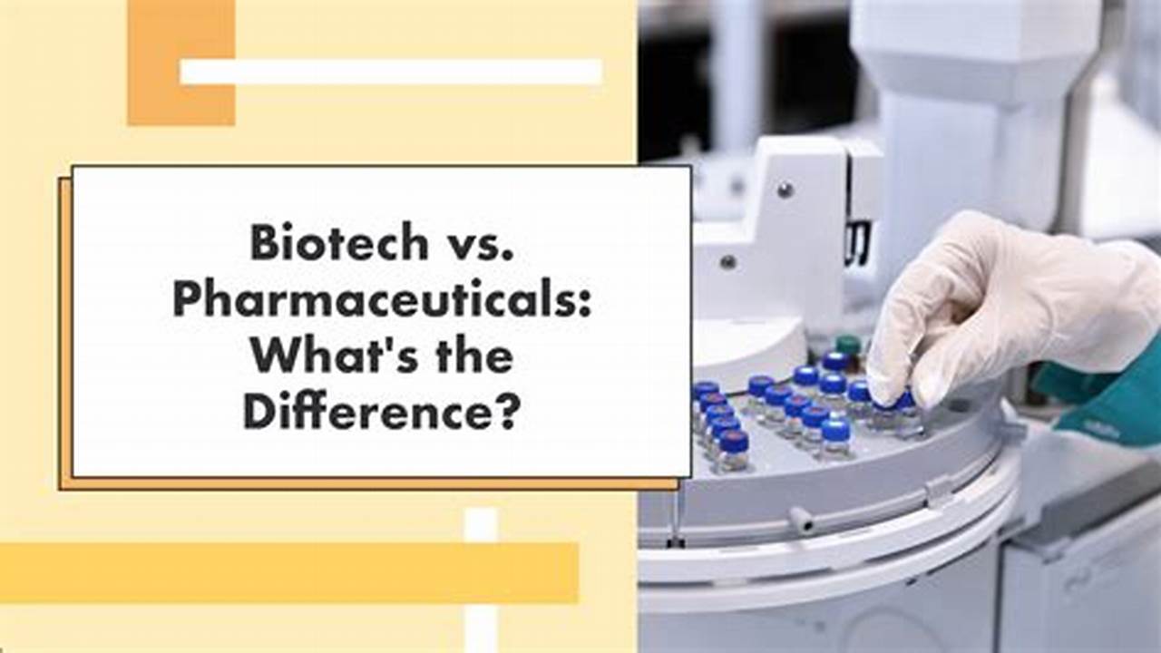 Unveiling the Difference: Pharmaceuticals vs. Biotechnology in Biotech
