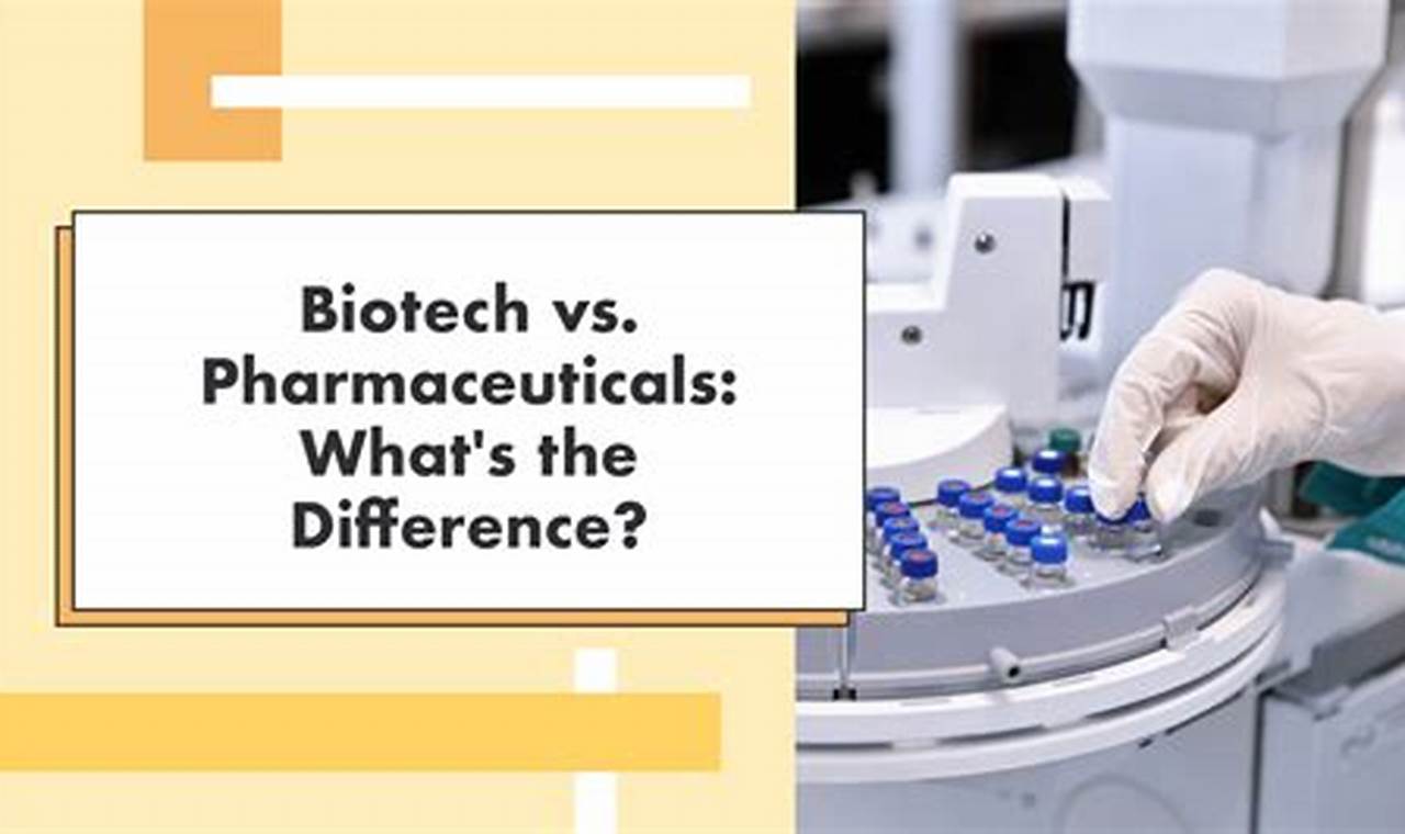 Unveiling the Difference: Pharmaceuticals vs. Biotechnology in Biotech