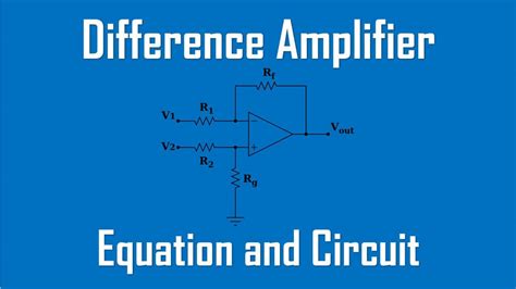 Difference Amplifier Vs Differential Amplifier