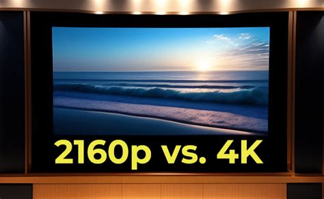 difference between 2160p and 4k