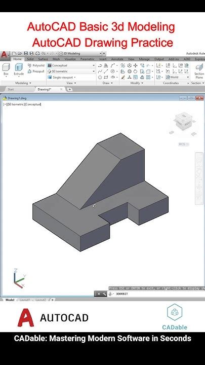 difference between 3d basics and 3d modeling in autocad