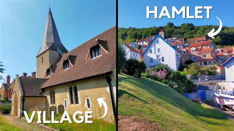 difference between a hamlet and a village