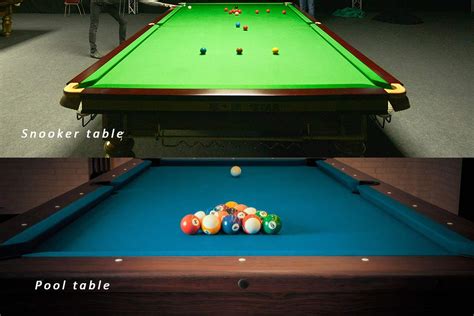 Difference Between A Pool Table And A Snooker Table
