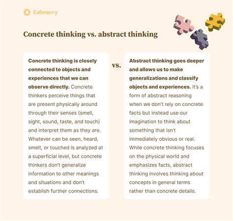Difference Between Abstract Thinking And Concrete Thinking