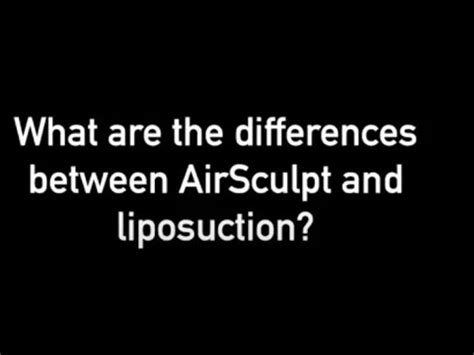 difference between airsculpt and liposuction