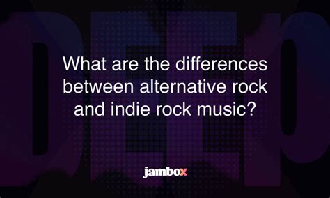 difference between alternative rock and rock