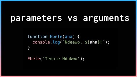 difference between arguments and parameters in javascript