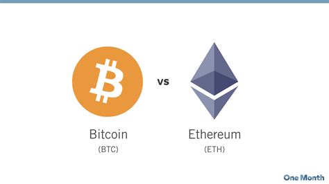 difference between bitcoin and eth