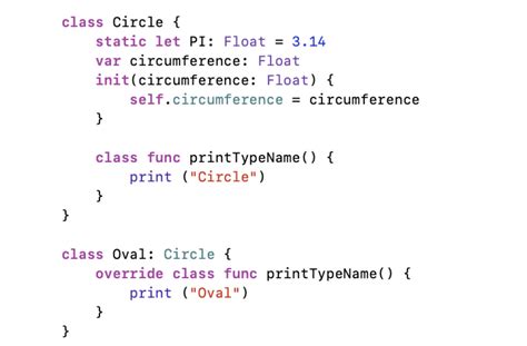 difference between class function and static function swift