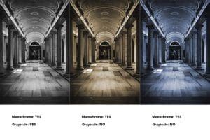 difference between color image and grayscale image