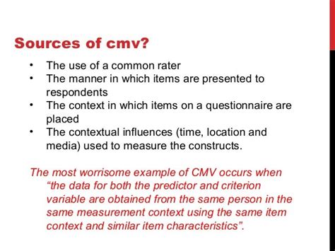 difference between common method variance and common method bias
