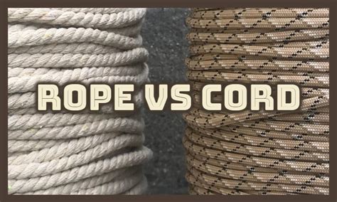 Difference Between Cord And Rope