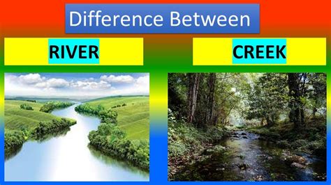 difference between creek and river