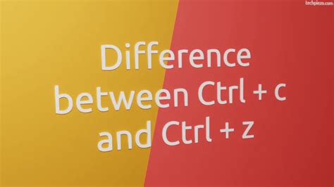 Difference Between Ctrl Z And Ctrl C