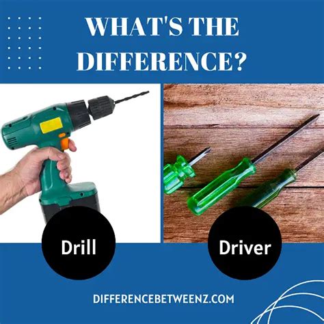 Difference Between Drill And Drill Driver