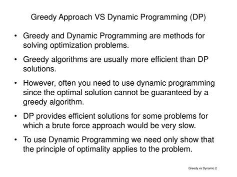 difference between dynamic programming and greedy approach