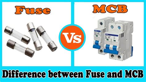Difference Between Fuse And Mcb In Table