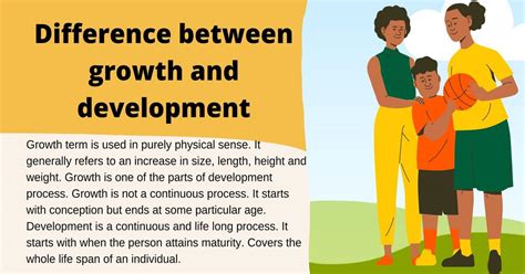 difference between growth and development in education b ed notes
