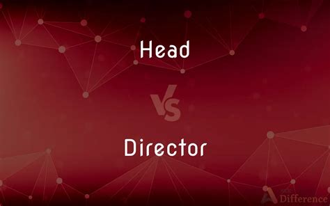 Difference Between Head And Director Title