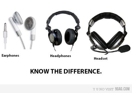 difference between headphone and microphone