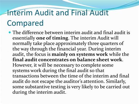 difference between interim report and final report